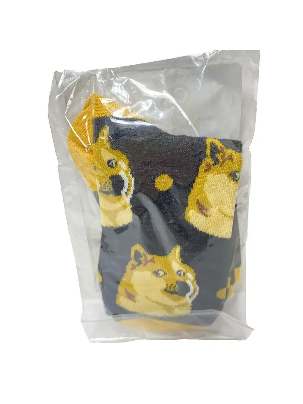 Cryptoo Socks Shiba inu  Men's Socks Dog pattern Fun Theme Socks - Brand New
